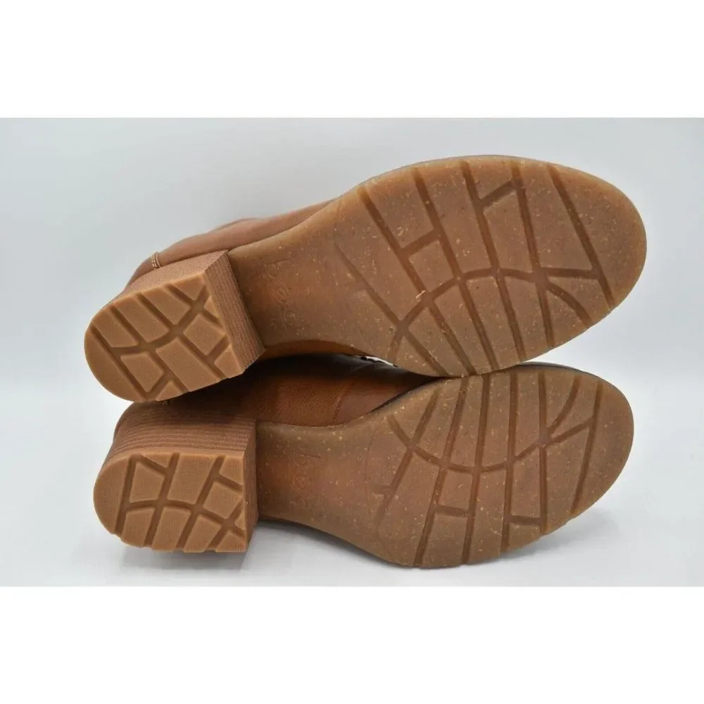 BOC Born Concept Womens Size 11 Alder Brown Block Heel Lace Up Booties‎ Boots